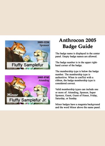Badge Guide from AC2005