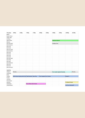 Preview of Schedule