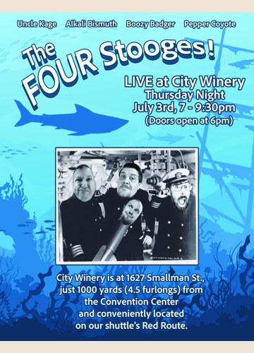 Preview of Four Stooges Comedy Show Poster